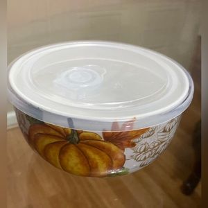 Brand New Bowl With Lid Punkin Special For Halloween 6”